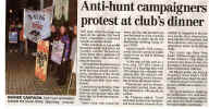 Anti hunt demo in Chester