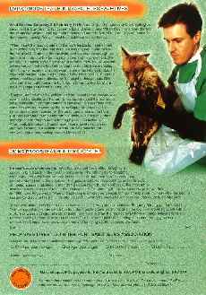 Copper the Fox leaflet - back